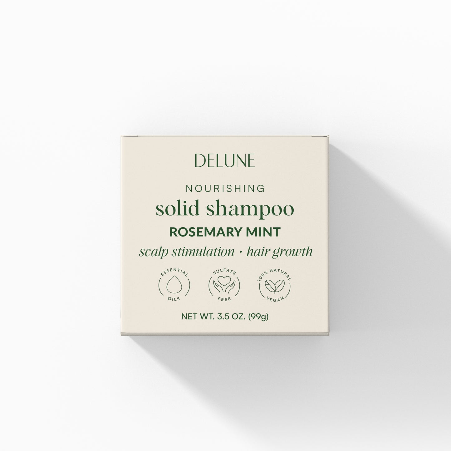 Savon Solide au Romarin et à la Menthe - Boost du Cuir Chevelu · Croissance des Cheveux