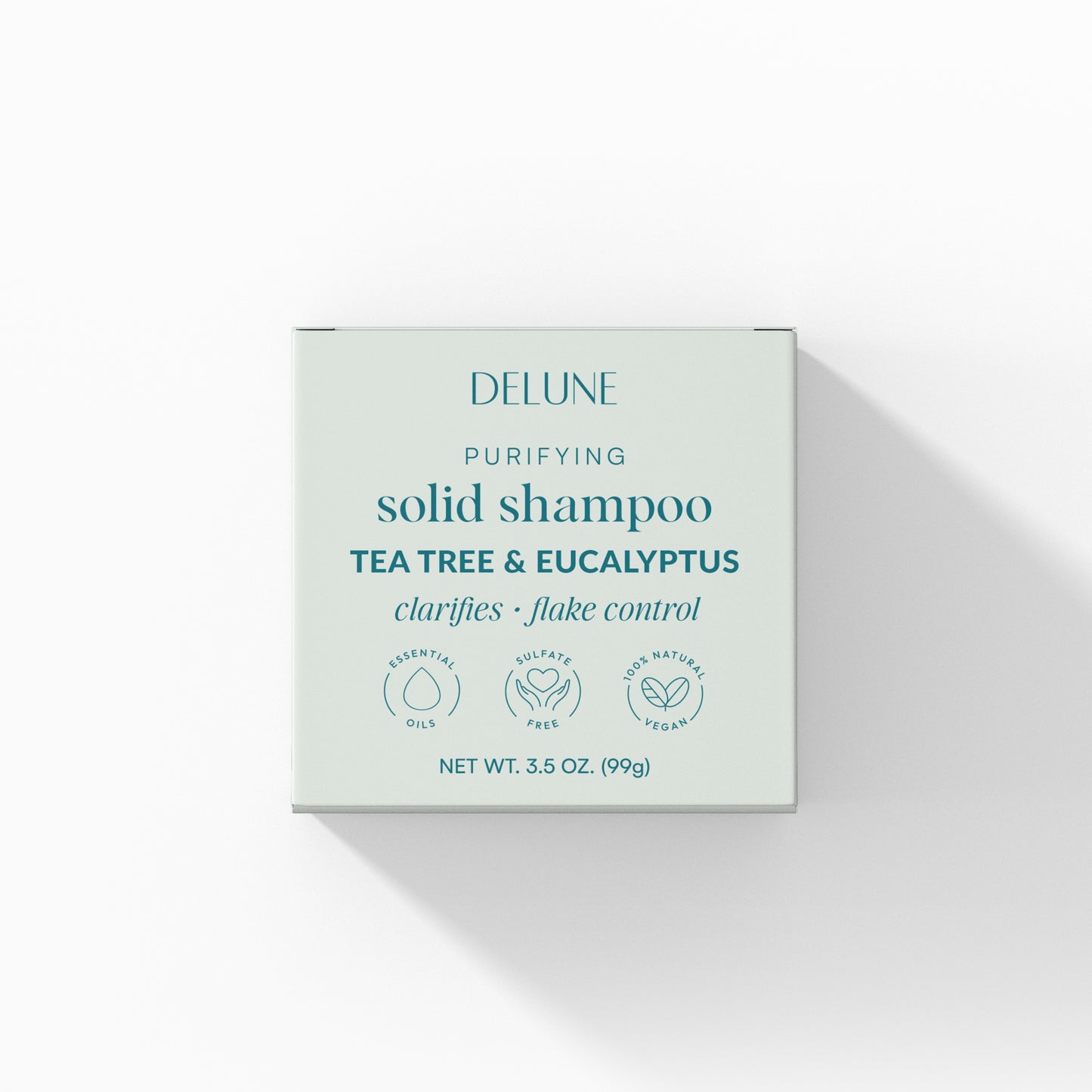 Savon Solide au Théier et à l'Eucalyptus - Clarifie · Contrôle des Pellicules