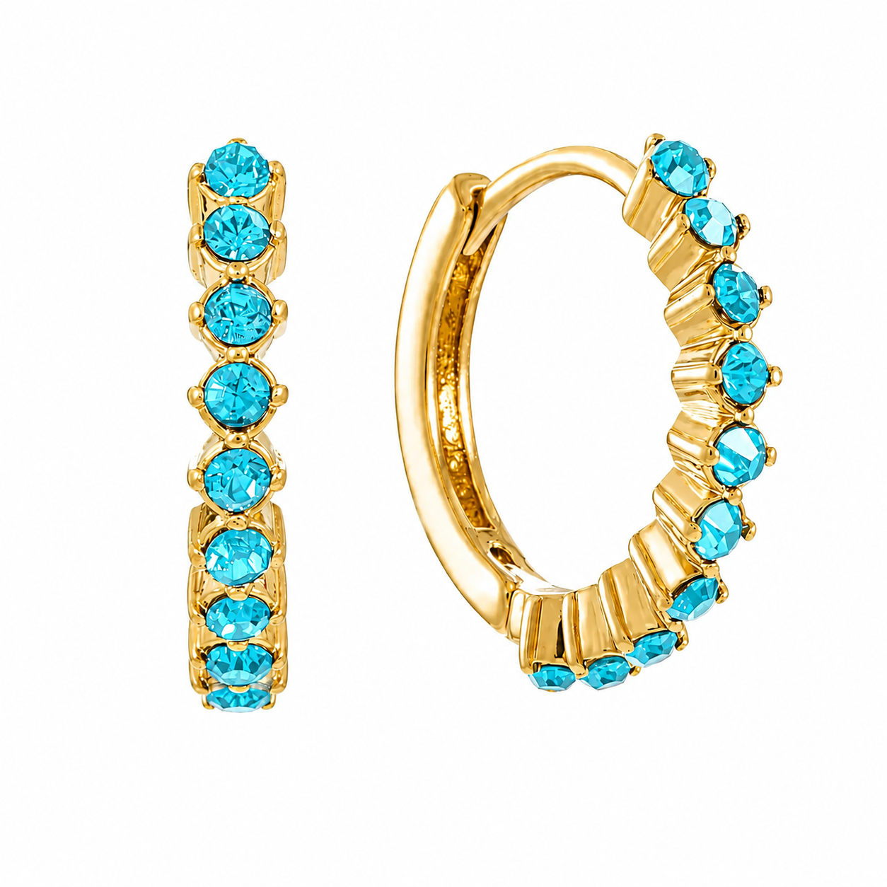 Boucles d'oreilles Huggie Reflet