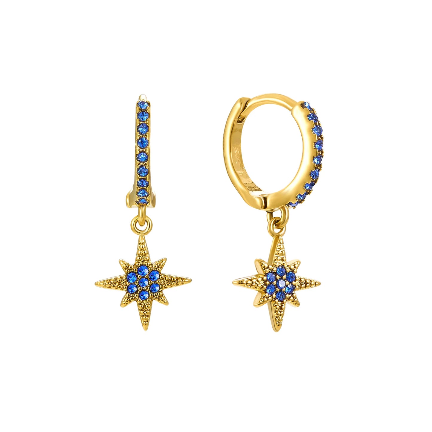 Lune Huggie Hoops