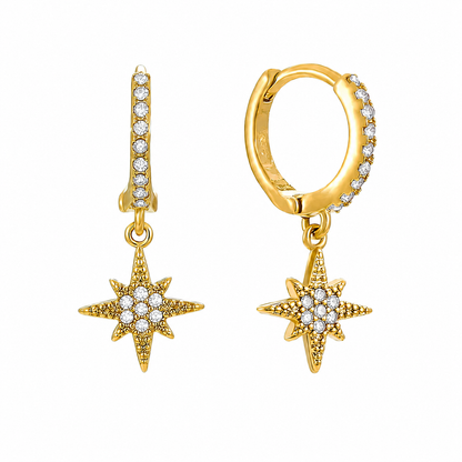 Boucles d'oreilles Huggie Lune