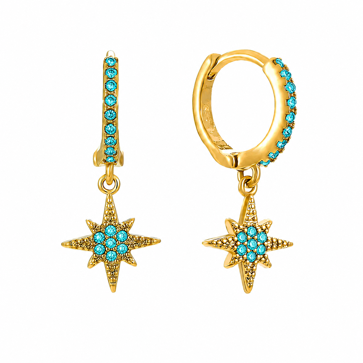 Boucles d'oreilles Huggie Lune
