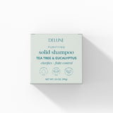 Shampoing solide à l'arbre à thé et à l'eucalyptus - clarifie · anti-pellicules