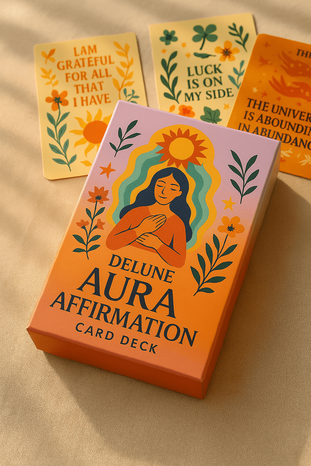 aura-affirmation-card-deck-colorful-motivational-intention-cards-uae - Delune 