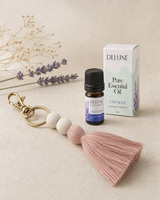 Porte-clés diffuseur d’huiles essentielles + huile de 5 ml