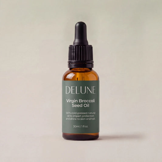 Delune Virgin Broccoli Seed Oil 30ml dropper bottle
