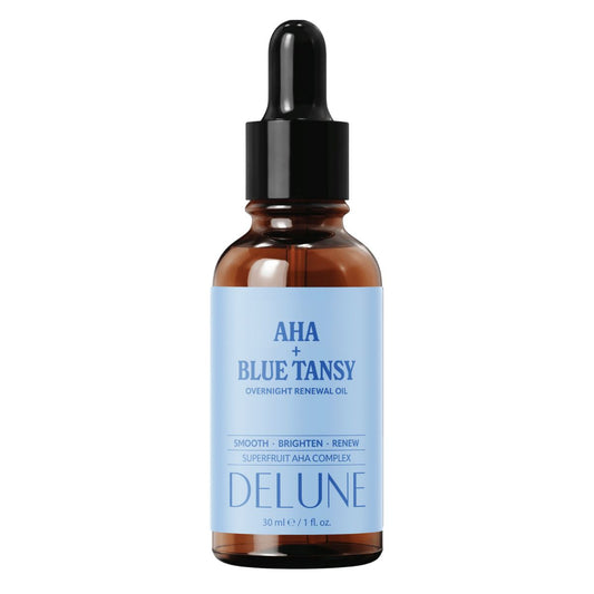 AHA + Blue Tansy Overnight Renewal Oil - Delune 