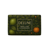 Pain de savon basilic, lime et mandarine