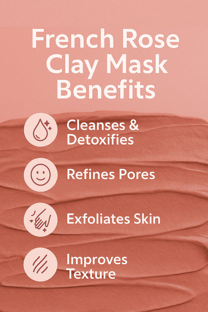 French Rose Clay Mask - Delune 