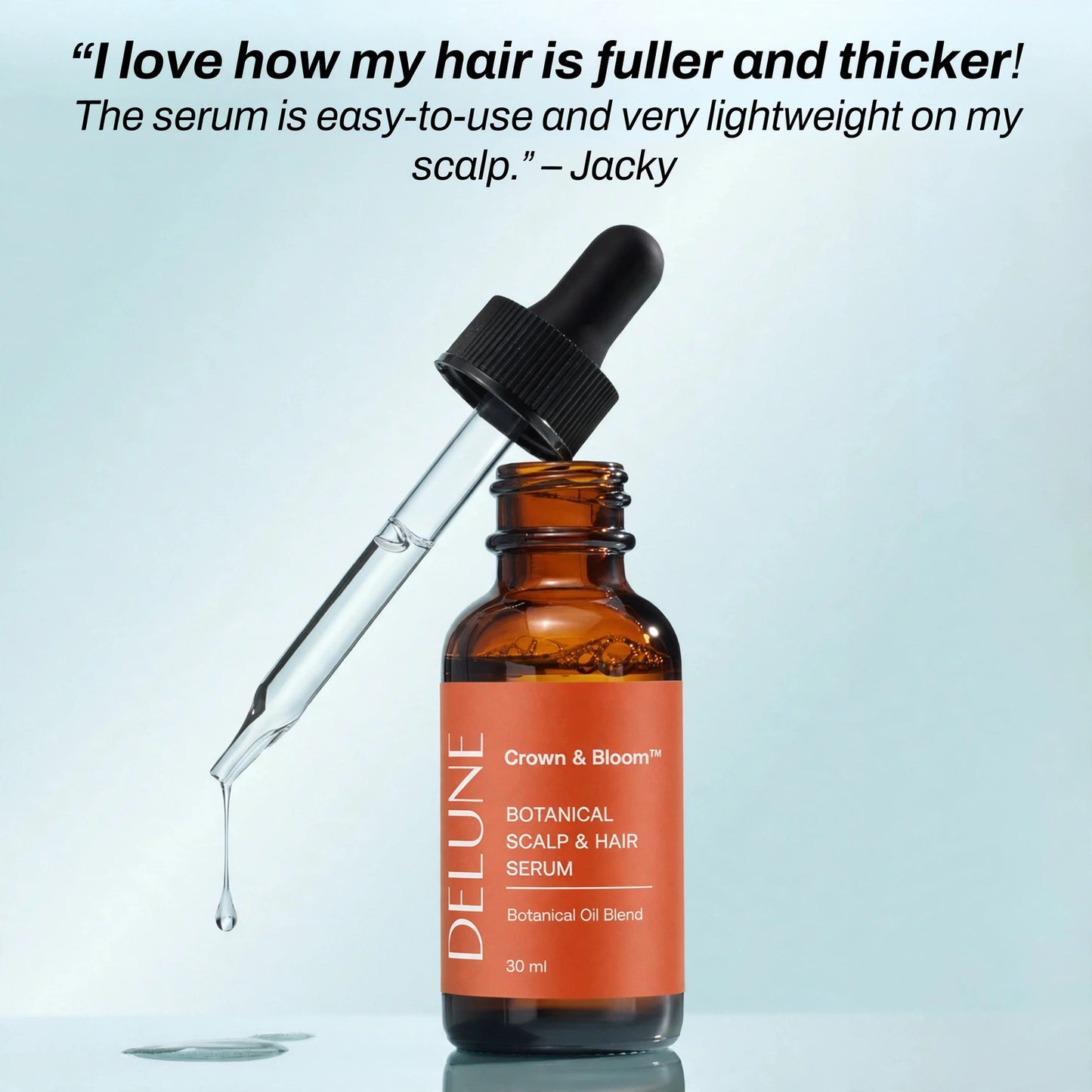 Crown & Bloom™ Sérum botanique pour le cuir chevelu et les cheveux