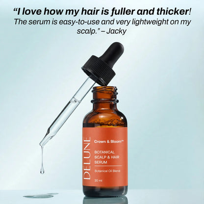 Crown & Bloom™ Sérum botanique pour le cuir chevelu et les cheveux