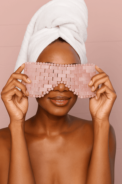 Rose Quartz Eye Mask - Delune 