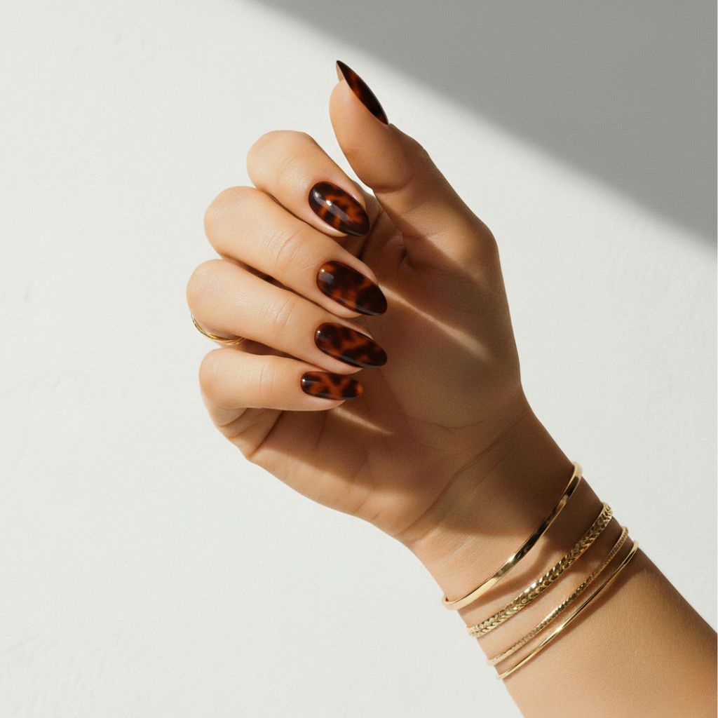 Tortoiseshell (Non-UV Nail Wraps) - Delune 