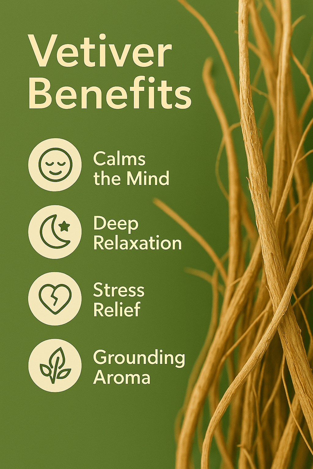 Vetiver Pure Essential Oil - Delune 